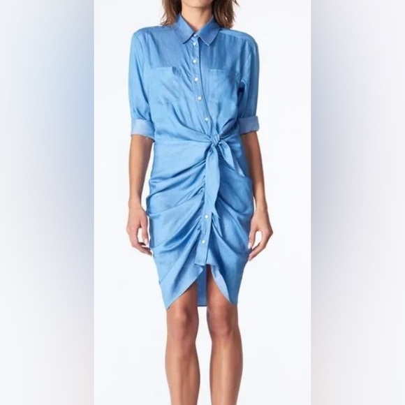 Veronica Beard Dresses & Skirts - Veronica Beard Sierra shirtdress in blue color Size 6